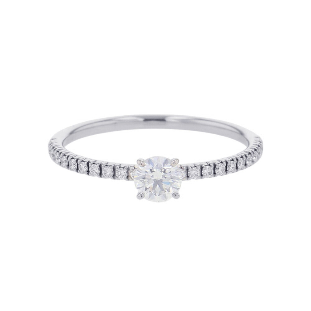 CARTIER Silver Diamond Ring